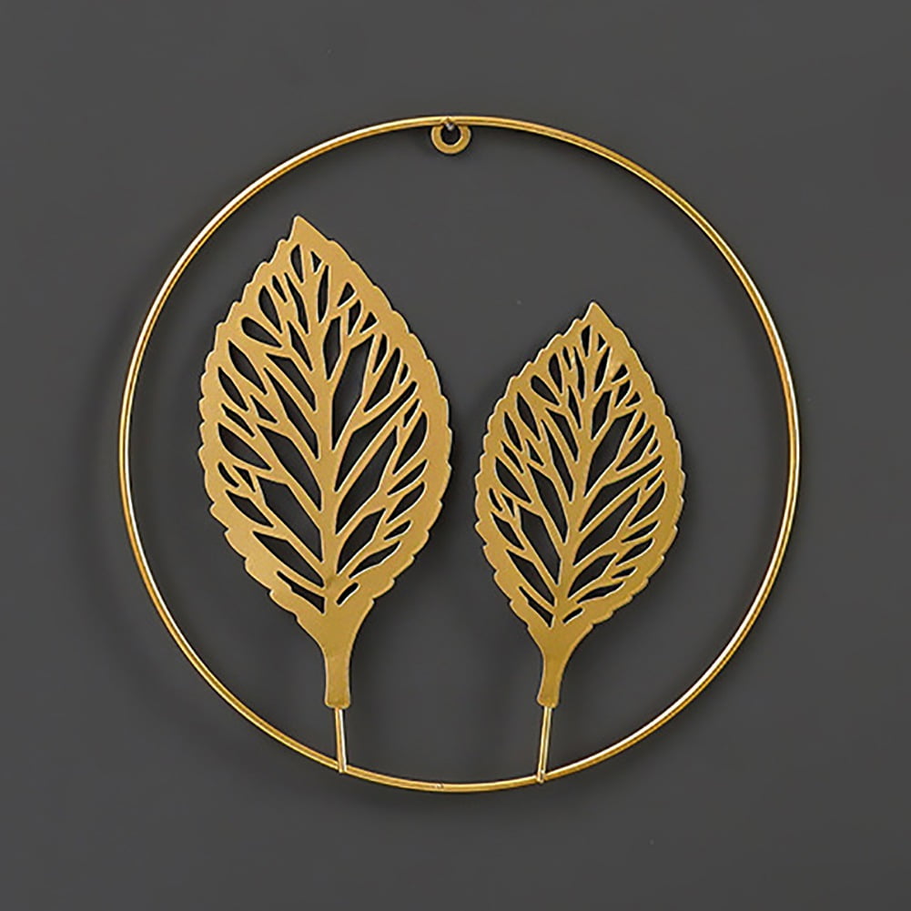 Metal Leaf Wall Decor, Tree Leaves Wall Art Hanging Sculpture Décor