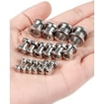 thumbnail image 7 of Screw Fit Ear Gauges Kit Surgical Steel Tunnel Expander Earrings Earlobe Plugs Stretching Body Piercing Jewelry Set for Women Men 14G-00G 8 Pairs, 7 of 7