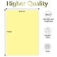 thumbnail image 3 of Pinovk Light Yellow Cardstock, 25 Sheets 8.5 x 11 Thick Pape, 250gsm/92lb Card Stock Printer Paper for Halloween, Christmas, Invitations, Crafts, DIY Cards, Scrapbooking, and Stationery Printing, 3 of 8
