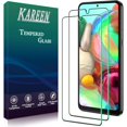 thumbnail image 1 of wonima11 KAREEN [2 Pack Screen Protector for Samsung Galaxy A71, A71 5G, A71 5G UW Tempered Glass, Support Fingerprint Reader, Anti Scratch, Bubble Free, 9H Hardness, 1 of 1