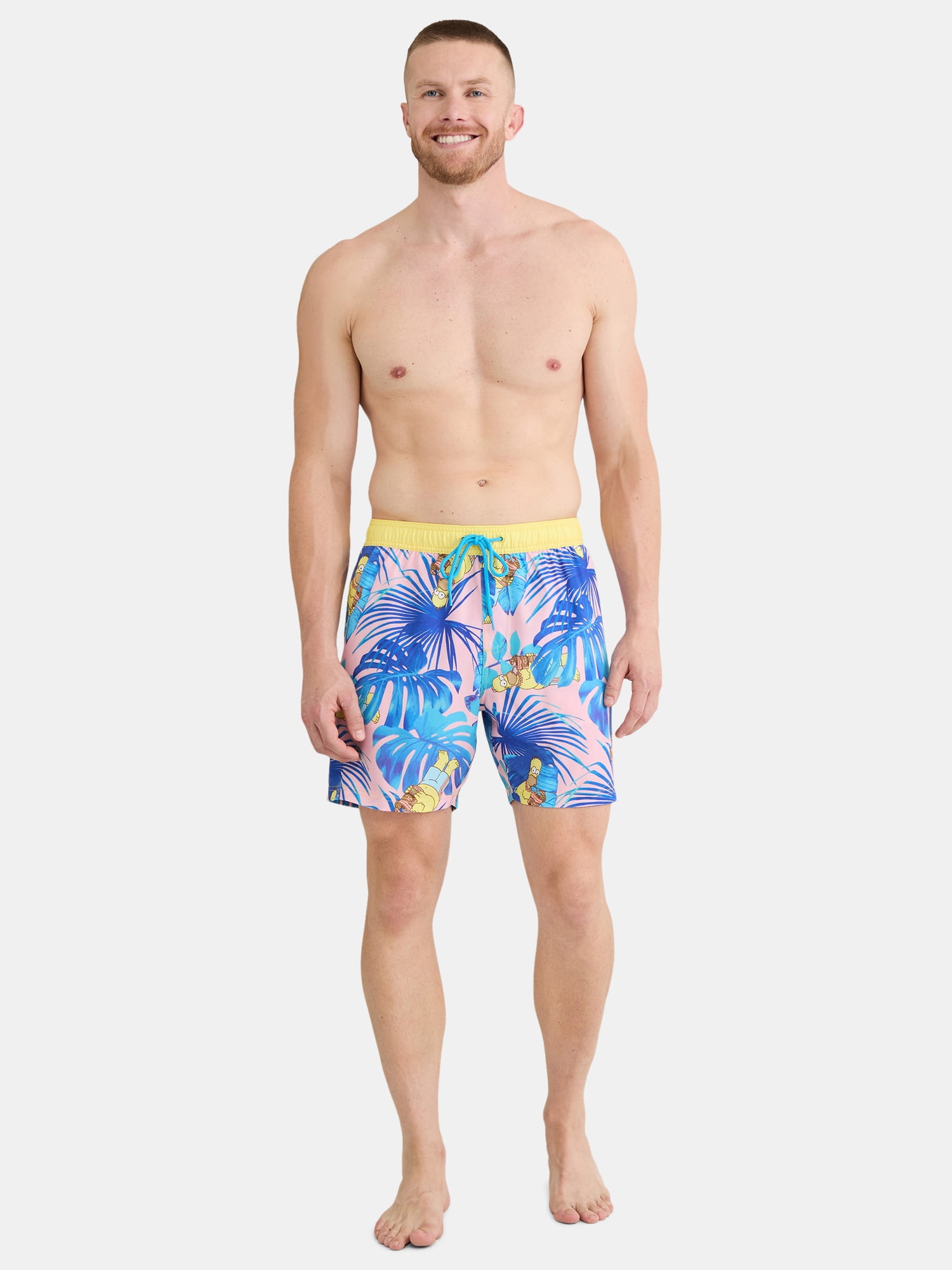 License Men’s & Big Men's Graphic Swim Shorts, Sizes S-3XL