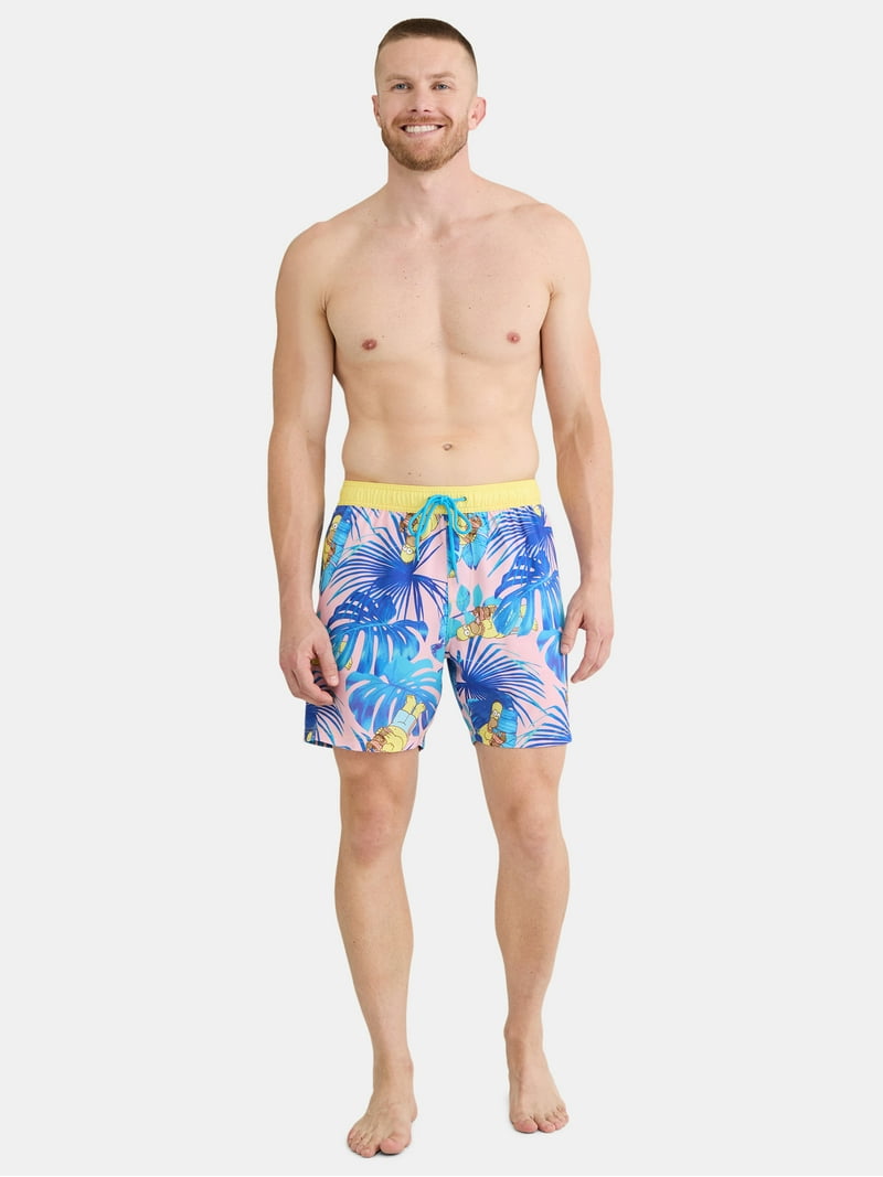 License Men's & Big Men's Graphic Swim Shorts, Sizes S-3XL