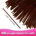 thumbnail image 2 of Topboutique 200 Pcs Pipe Cleaners,12 inch Chenille Stems,Fuzzy Sticks Craft Supplies,Colored Pipe Cleaner for Crafts, Art and Craft Supplies,Dark Brown, 2 of 7