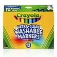 thumbnail image 2 of Crayola Ultra-Clean Markers, Broad Line, Assorted Colors, 12 Per Box, 3 Boxes, 2 of 4