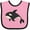 Pink and Black, variant on Inktastic Killer Whale Boys or Girls Baby Bib