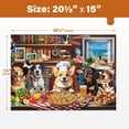 thumbnail image 3 of BenBen Jigsaw Puzzles 500 Pieces for Adults Ages 12+, Dogs' Dinner Party, 20.5 x 15 in, 3 of 8