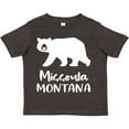 thumbnail image 3 of Inktastic Missoula, Montana White Bear Silhouette Boys or Girls Toddler T-Shirt, 3 of 5