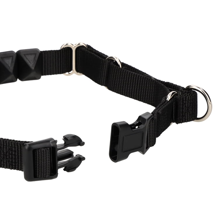 Vibrant Life Soft Tip Adjustable Dog Training Collar, Black, M