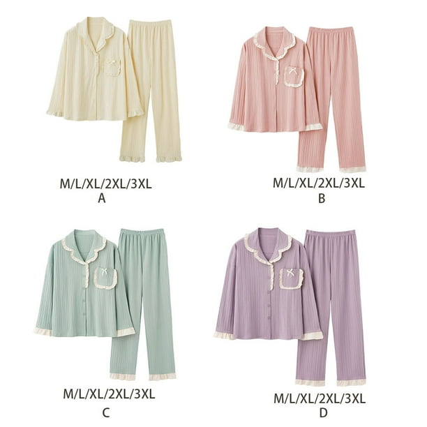 Dalazy Romantic Look Womens Satin Pyjama Set Sexy Soft And Comfortable Fit Ladies Short Pyjamas Sets Cotton Pyjamas Women Set B6803 1 Xl Other