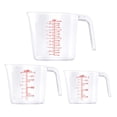 thumbnail image 1 of Worallymy 3 unids/set tazas medidoras jarras medidoras apilables mango de plástico cocina medidas de cocina Worallymy JD735810732, 1 of 7
