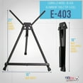 thumbnail image 2 of U.S. Art Supply 15" to 21" High Adjustable Black Aluminum Tabletop Display Easel with Arms, Portable Artist Tripod Stand, 2 of 6