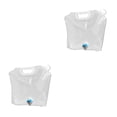 thumbnail image 1 of Eigraketly Bolsa de agua portátil Suministro de contenedor plegable Bolsa de camping Hogares Accesorios de bebidas recargables de viaje Blanco, Blanco, 5L 2piezas, 1 of 6