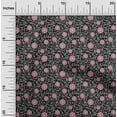 thumbnail image 2 of oneOone Viscose Chiffon Black Fabric Asian Suzani Diy Clothing Quilting Fabric Print Fabric By Yard 42 Inch Wide, 2 of 5