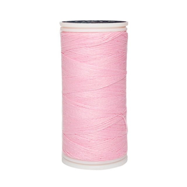 Caja 12 Pzas Hilo Rosa Coats Poliéster Liso 3 Cabos Fibra Corta Coats T6980-6002
