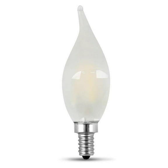 Feit Electric 3911120 Enhance 3.3W Flame Tip Filament LED Bulb, 300 Lumens - Daylight