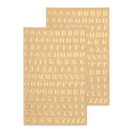 Lot de 18 petites feuilles d'autocollants en résine avec lettres dorées et argentées pour nail