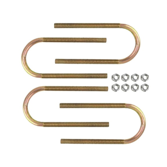 Leaf Spring U-Bolt for 3 Inch Axle Tube, 8 Inch Long, Set of 4
