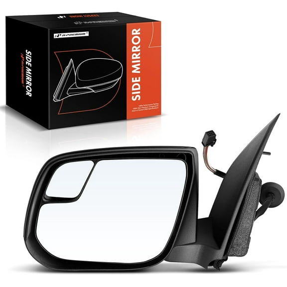 A-Premium Driver Side Power Door Mirror - Compatible with Chevrolet Colorado & GMC Canyon, 2018-2022 - Heated Manual Folding Black Outside Rear View Mirror - Replace# 84191444