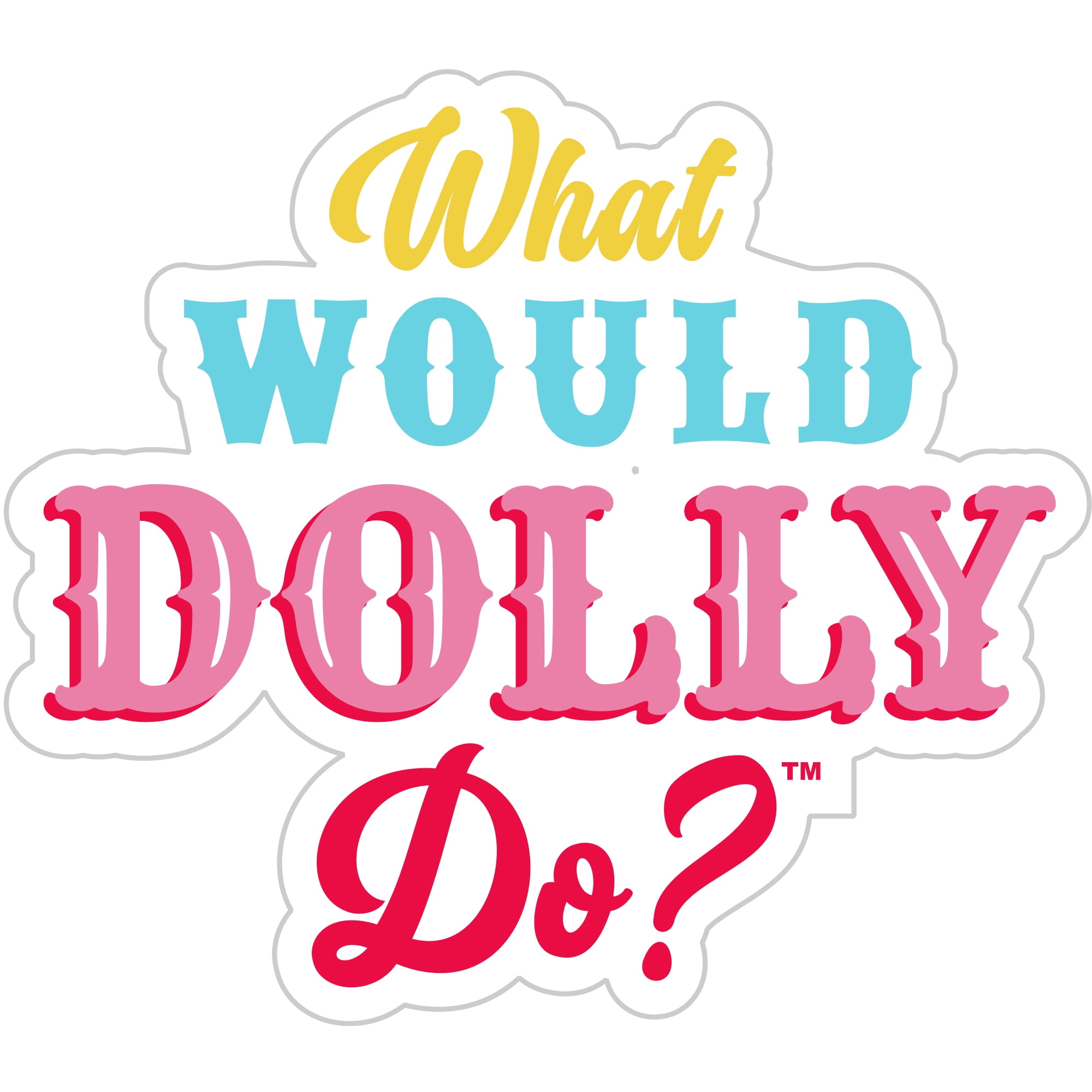 Dolly Parton Reusable Multi-Color Vinyl Stickers 1 Sheet of 6