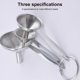 thumbnail image 4 of Cateissary Juego de embudos de cocina de acero inoxidable de 3 uds., embudos de cocina con mango alargado para llenar botellas, especias, Astilla, 4 of 6
