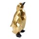 thumbnail image 4 of Escultura de pingüino nórdico, artesanía de estilo geométrico, figuras de adorno de mesa pintadas de resina para decoración de escritorio de Oro Sunnimix Escultura Pinguino, 4 of 8