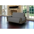 thumbnail image 2 of Linen Store LS-SC406479 Quilted Micro Suede Love Seat Pet Protector, Gray, 2 of 4