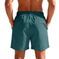 thumbnail image 4 of Men's Shorts Lightweight Solid Color Cargo Shorts Drawstring Elastic Waist Shorts Summer Lightweight Running Shorts Walking Shorts, 4 of 7