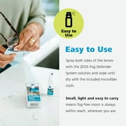 ZEISS Fog Defender System Spray Kit for Eyeglasses, Includes Lens Wipes Fog Defender Cleaning Cloth, 0.5 fl oz
