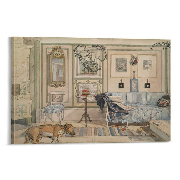 Carl Larsson Print Wall Art Poster Picture Print Canvas Poster Wall Paint Art Posters Decor Modern Home Artworks Gift 20x30inch(50x75cm)