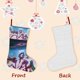 thumbnail image 3 of Cazadoras de Demonios K-Pop Tema: Calcetines de Navidad, fino lino blanco para colgar en escaleras y chimenea, decoración navideña para el hogar, regalo de Navidad. 45cm × 32cm, 3 of 5