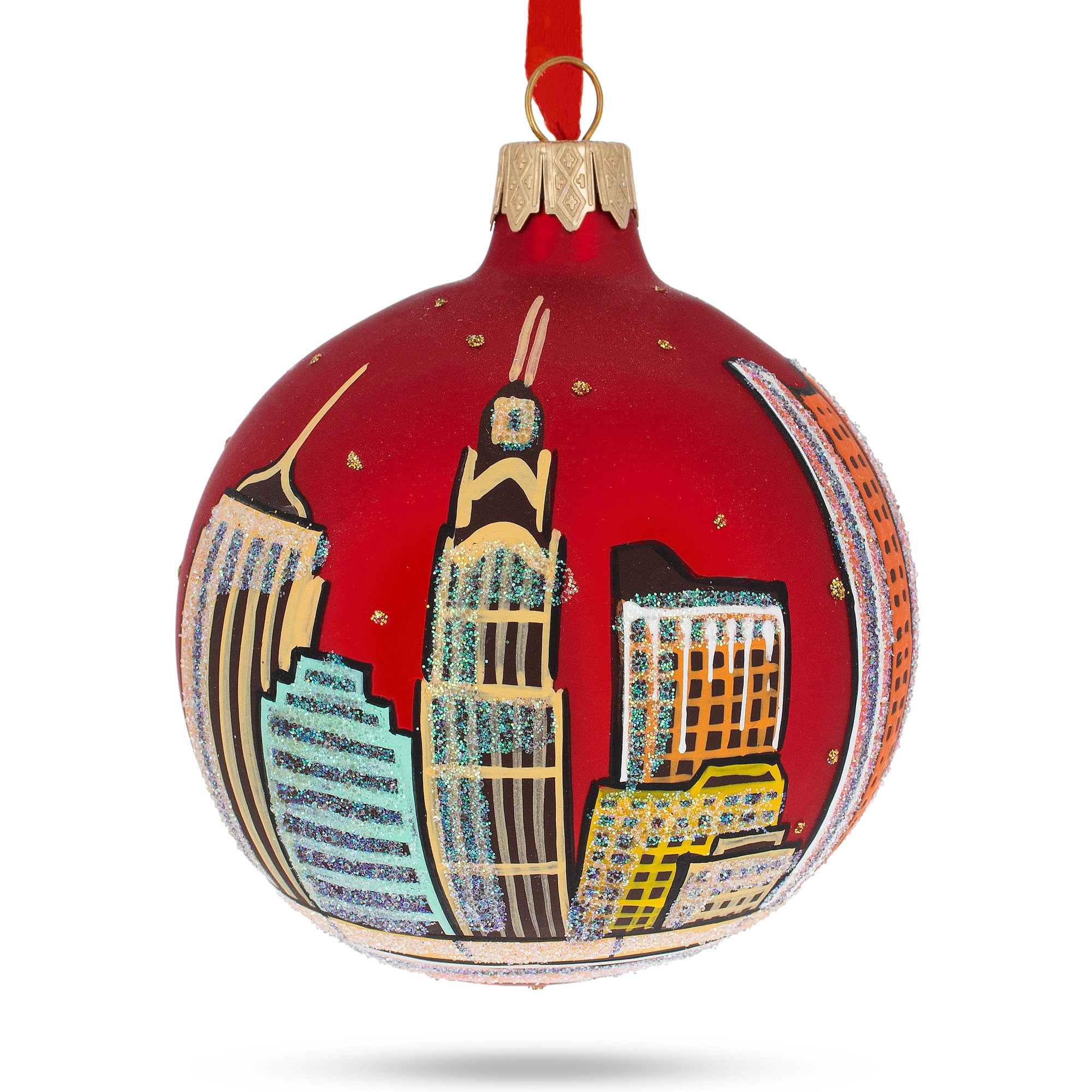 BestPysanky Corpus Christi Texas Glass Ball Christmas Ornament