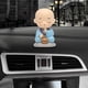 thumbnail image 4 of Adorno para Coche BLESIY de Pequeños monjes Estatua de resina Decoración Creativa, 4 of 8