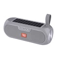 thumbnail image 1 of Cateissary Columna Inalámbrico compatible con Bluetooth Altavoz de graves Estéreo Caja de música Banco de energía solar Boombox Impermeable USB Cables de audio/vídeo Gris plateado, 1 of 1