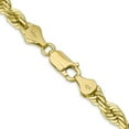 thumbnail image 5 of Auriga Fine Jewelry 10K Yellow Gold 5.5 mm Diamond-cut Rope Chain Necklace for Women 20", 5 of 6