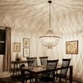 thumbnail image 4 of Farmhouse Eight Light Chandelier in Distressed Black Finish Bailey Street Home 147-Bel-2279194, 4 of 5