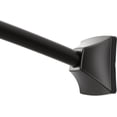 thumbnail image 1 of Moen 72-Inch Matte Black Permanent Mount Adjustable Curved Shower Rod, CSR2164BL, 1 of 4