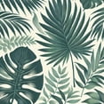 thumbnail image 6 of PIKWEEK Tablecloths Tropical Palm Leaves Jungle Leaf Round Table Cover White, 6 of 8