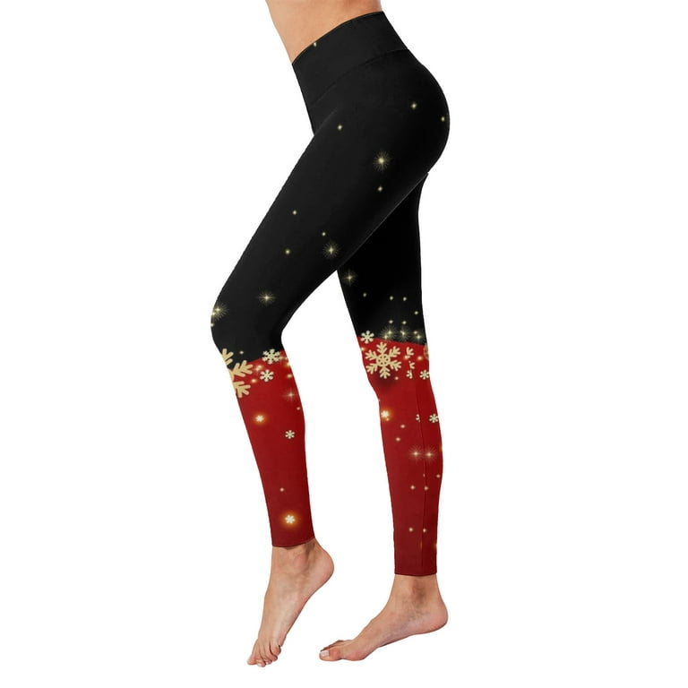 EHQJNJ Seamless Leggings Yoga Pants Plus Size Pack Christmas Print Series  High Waist Women's Tights Compression Pants for Yoga Running Gym and Daily  Fitness High Waist Leggings 