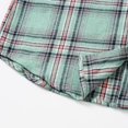 thumbnail image 2 of SWSMCLT Women's Soft Hoodie Fall Button Down Shirt Plaid Printed Cotton Casual Fashion Split Spring Long Sleeve Sweatshirt Green Small, 2 of 4