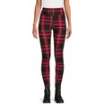 thumbnail image 2 of No Boundaries Women's Juniors Sueded Ankle Leggings, 2-Pack, 2 of 5