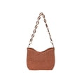 thumbnail image 2 of BUDAO00 Summer Woven Beach Bag Crossbody Bag Purse For Women, Bohemian Shoulder Bag, with Chain Shoulder Strap, Beach Tote for Travel or Daily Use (Brown), 2 of 6