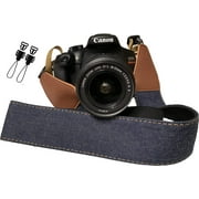 Blue Jeans Camera Strap Real Denim Belt for All DSLR Camera. Denim Style Universal SLR Strap, Neck Shoulder Camera