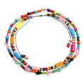 thumbnail image 1 of Shisuyan Bead Necklace Multi-Colored Wooden Beads 2Set 16.5x0.4In, 1 of 8