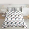 thumbnail image 2 of Manfei Cartoon Bird Full Size Comforter Sets for Teen, Christmas Flower Plant Bedding Comforter Set, Rustic Animal Reversible Bedding Sets, Ultra Soft Home Decor, 3pcs, 2 of 8