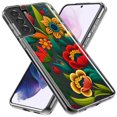 thumbnail image 3 of Pour Samsung Galaxy S9 Style Folk Coloré Rouge Orange Floral Printemps Vibrant, iPhone 13 Pro, 3 of 8