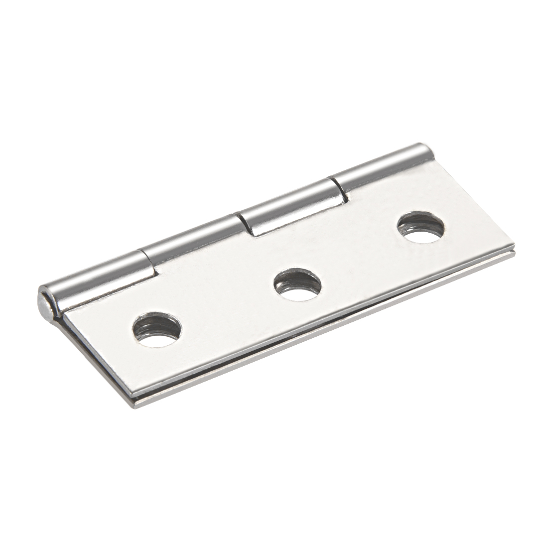 uxcell 1.73 Hinge Silver Door Hinges Fittings Brushed Chrome Plain 12pcs Industrial