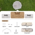 thumbnail image 4 of LuckyNote 4 Season Bell Tent 16.4FT with Stove Jack, Waterproof Glamping Yurt Tent for 10 People Family Camping – Green, 4 of 10