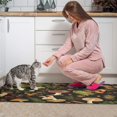 thumbnail image 3 of Sophisticated Set of 2 Red Mushroom Kitchen Rugs & Mats - Non-Slip, Cushioned - Ideal Boho Charm for Kitchen, Sink, Laundry, Bathroom - Unique Home Decor, Sizes 17x30 & 17x47 inches, 3 of 7