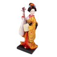 thumbnail image 4 of Muñeca geisha japonesa étnica, figura coleccionable, adorno de 23 cm, estatua artesanal de mujer, muñeca kimono para mesa, estante, regalo para niños Estilo I, 4 of 8