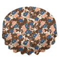 thumbnail image 2 of Pioneer Flower Floral Print Pattern Round Tablecloth 60 X 60 Inch, Wrinkle Resistant Wipeable Table Cloth for Kitchen Dining Picnic Patio Party, 2 of 6